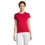 MISS T-Shirt Damen 150 g/m² Rot – Vorderansicht