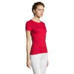 MISS T-Shirt Damen 150 g/m² Rot – Seitenansicht