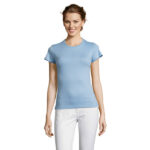 MISS T-Shirt Damen 150 g/m² Blau – Vorderansicht