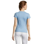 MISS T-Shirt Damen 150 g/m² Blau – Rückansicht
