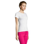 MISS T-Shirt Damen 150 g/m² White – Seitenansicht