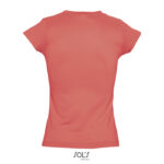MOON T-Shirt Damen 150 g/m² Rot – Rückansicht