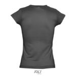 MOON T-Shirt Damen 150 g/m² Grau – Rückansicht
