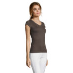 MOON T-Shirt Damen 150 g/m² Grau – Seitenansicht