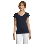 MOON T-Shirt Damen 150 g/m² Blau – Vorderansicht