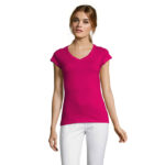 MOON T-Shirt Damen 150 g/m² Rosa – Vorderansicht