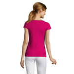 MOON T-Shirt Damen 150 g/m² Rosa – Rückansicht