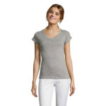 MOON T-Shirt Damen 150 g/m² Grau – Vorderansicht