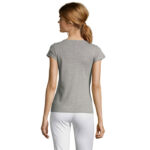 MOON T-Shirt Damen 150 g/m² Grau – Rückansicht