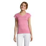 MOON T-Shirt Damen 150 g/m² Rosa – Vorderansicht