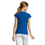 MOON T-Shirt Damen 150 g/m² Blau – Rückansicht