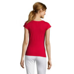 MOON T-Shirt Damen 150 g/m² Rot – Rückansicht