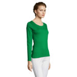 MAJESTIC Langarm-T-Shirt Damen 150 g/m² Grün – Seitenansicht