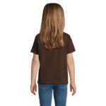 IMPERIAL T-Shirt Kinder 190 g/m² Braun – Rückansicht