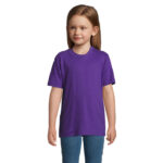 IMPERIAL T-Shirt Kinder 190 g/m² Purple – Vorderansicht