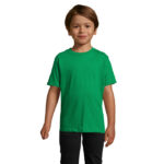 IMPERIAL T-Shirt Kinder 190 g/m² Grün – Vorderansicht
