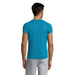 SPORTY T-Shirt Herren Blau – Rückansicht