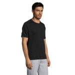 SPORTY T-Shirt Herren Schwarz – Seitenansicht