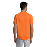 SPORTY T-Shirt Herren Orange – Rückansicht