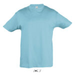 REGENT T-Shirt Kinder 150 g/m² Blau – Vorderansicht