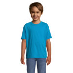 REGENT T-Shirt Kinder 150 g/m² Blau – Vorderansicht