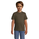 REGENT T-Shirt Kinder 150 g/m² Grün – Vorderansicht