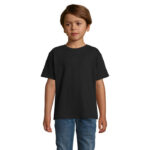 REGENT T-Shirt Kinder 150 g/m² Schwarz – Vorderansicht