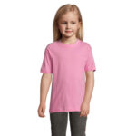 REGENT T-Shirt Kinder 150 g/m² Rosa – Vorderansicht