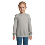 NEW SUPREME Sweatshirt Kinder 280 g/m² Grau – Vorderansicht