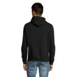 SLAM Hoodie Unisex Schwarz – Rückansicht