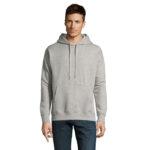 SLAM Hoodie Unisex Grau – Vorderansicht