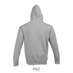 SLAM Hoodie Unisex Grau – Rückansicht
