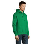 SLAM Hoodie Unisex Grün – Seitenansicht
