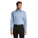 BRIGHTON Hemd Herren 140 g/m² Blau – Vorderansicht