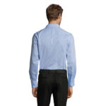BRIGHTON Hemd Herren 140 g/m² Blau – Rückansicht
