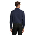 BRIGHTON Hemd Herren 140 g/m² Blau – Rückansicht