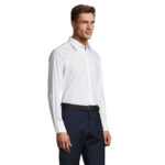 BRIGHTON Hemd Herren 140 g/m² White – Seitenansicht