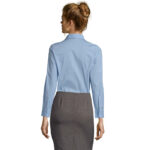 EDEN Hemd Damen 140 g/m² Blau – Rückansicht