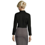 EDEN Hemd Damen 140 g/m² Schwarz – Rückansicht