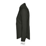 EDEN Hemd Damen 140 g/m² Schwarz – Seitenansicht