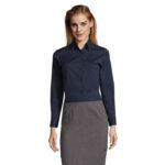 EDEN Hemd Damen 140 g/m² Blau – Vorderansicht