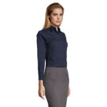 EDEN Hemd Damen 140 g/m² Blau – Seitenansicht