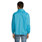 SURF Windbreaker Unisex Blau – Rückansicht