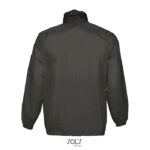 SURF Windbreaker Unisex Schwarz – Rückansicht