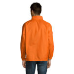 SURF Windbreaker Unisex Orange – Rückansicht