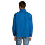 SURF Windbreaker Unisex Blau – Rückansicht