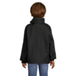 SURF Windbreaker Kinder 210 g/m² Schwarz – Rückansicht
