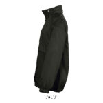 SURF Windbreaker Kinder 210 g/m² Schwarz – Seitenansicht