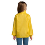 SURF Windbreaker Kinder 210 g/m² Gold – Rückansicht