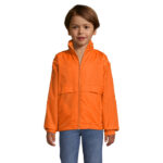SURF Windbreaker Kinder 210 g/m² Orange – Vorderansicht